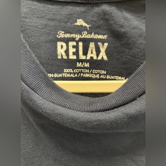 TOMMY BAHAMA Shirt Adult Medium Blue Relax 'DAILY DOSE of IRON' Golf Golfer - Picture 2 of 3